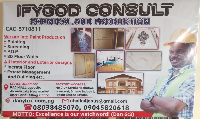 IFYGOD CONSULT, CHEMICAL AND PRODUCTION