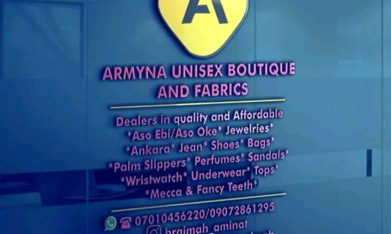 Armyna Unisex Boutique and Fabrics