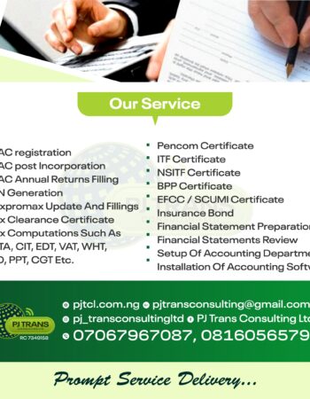 PJ TRANS CONSULTING LIMITED