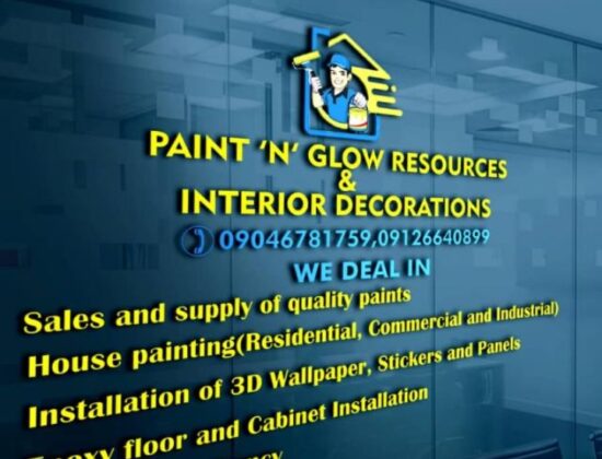 Paint ‘n’ Glow Resources and Interior Decorations