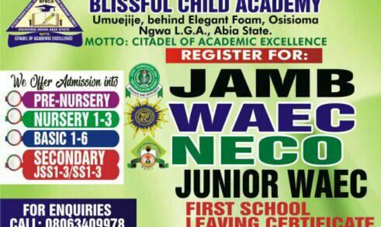 Blissful Child Academy Aba, Abia State 
