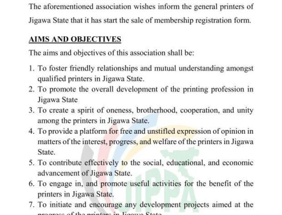 Jigawa Professional Printers Association