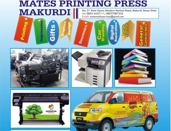 Mates Printing Press Makurdi