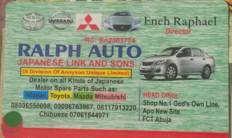 Ralph Auto Japanese Link and Sons