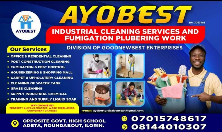 Ayobest Cleaning, Fumigation and Plumbing Works