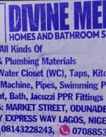 Divine Mercy Plumbing Materials