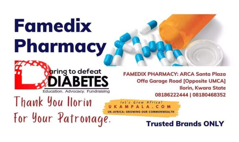 Famedix Pharmacy, Ilorin (Help Beat Diabetes Africa)