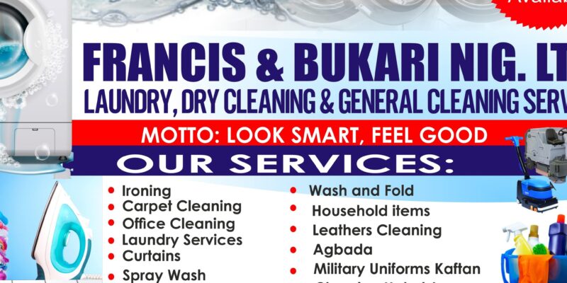 Francis & Bukari Nigeria Limited Laundry, Dry Cleaning & General Cleaning Service