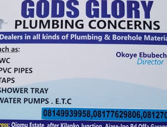 God’s Glory Plumbing Concerns 