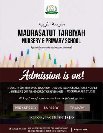 Madrasatut Tarbiyah Nursery and Primary School