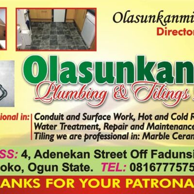 Olasunkami Plumbing and Tiling Work