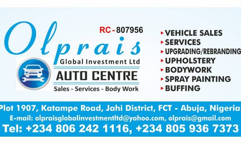 Olprais Global Investment Limited – Auto Centre
