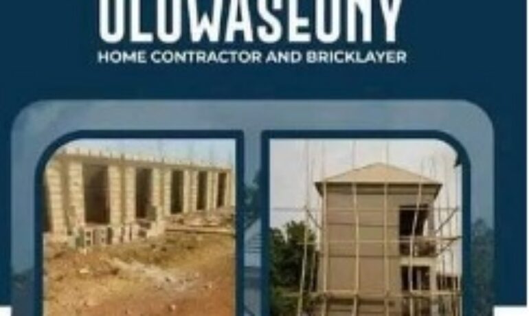 Oluwaseuny Home Contractor and Bricklayer