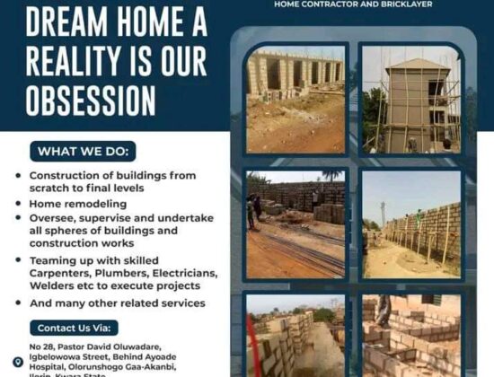 Oluwaseuny Home Contractor and Bricklayer