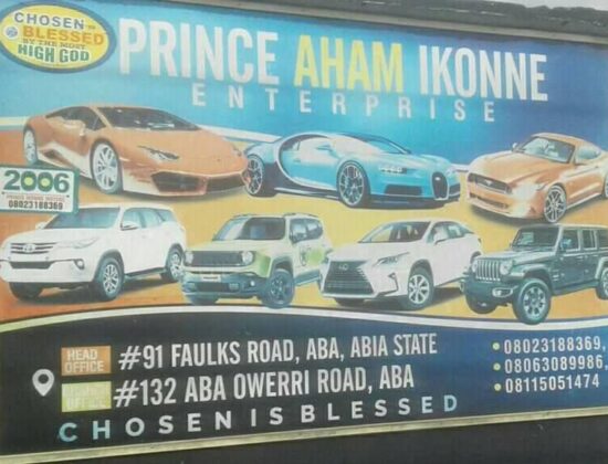 Prince AHAM Ikonne Enterprise -Car Dealership and Real Estate Services 