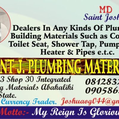 Saint J Plumbing Materials