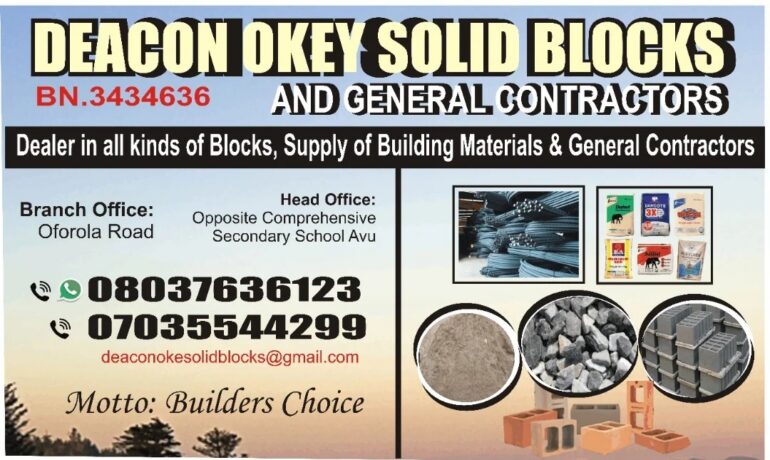 DEACON OKEY SOLID BLOCKS & GENERAL CONTRACTORS