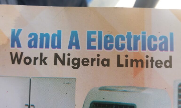 K and A Eletrical Work Nigeria Limited