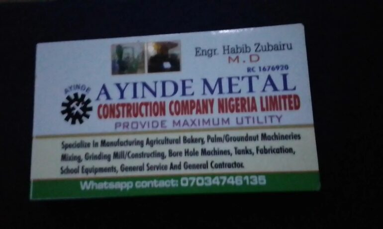 Ayinde Metal Construction Company