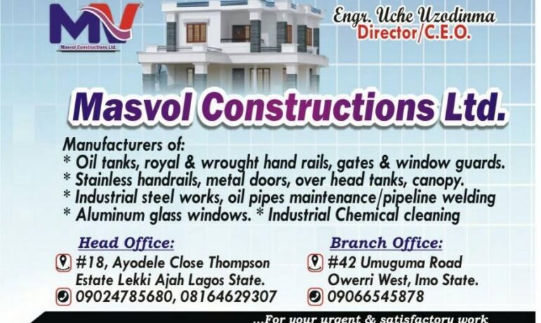 Masvol Constructions Services Limited