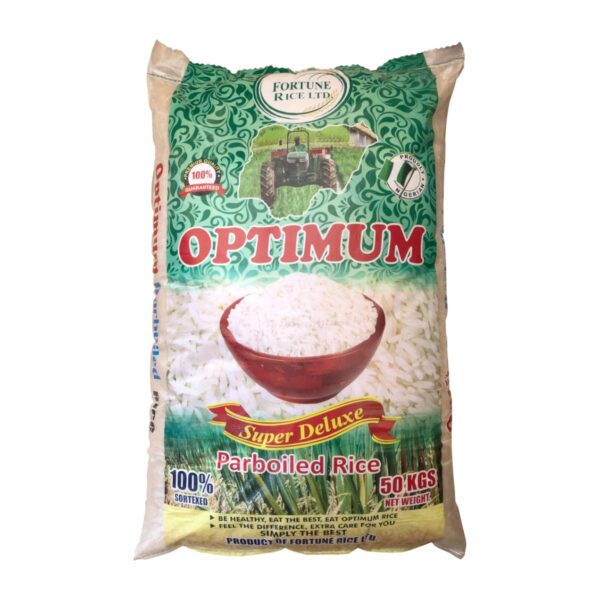 Optimum Super Deluxe Parboiled Rice - 50kg