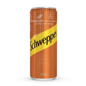 Schweppes Pineapple with Malt Extract 0.33L (33cl) Can