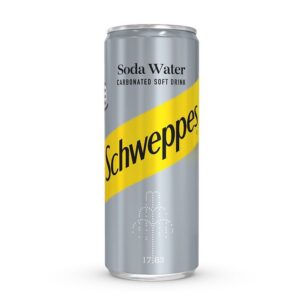 Schweppes Soda Water 0.33L (33cl) Can