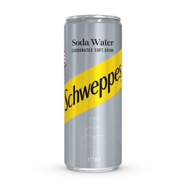 Schweppes Soda Water 0.33L (33cl) Can