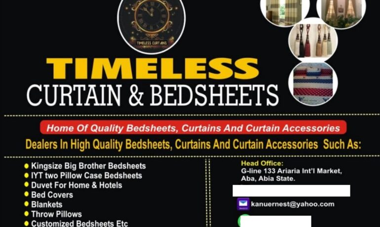 Timeless Curtain & Bedsheets