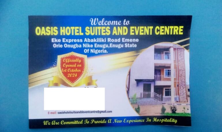 Oasis Suites and Event Center Enugu – Oasis Hotel