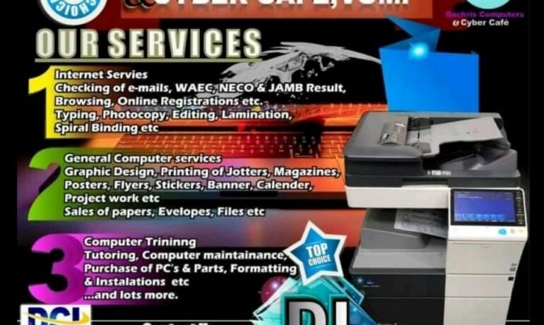 DACHRIS COMPUTERS & CYBER CAFÉ, VOM