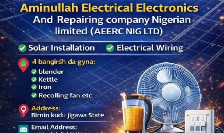 AMINULLAH ELECTRICAL ELECTRONICS & REPAIRING (AEERC NIG LTD)